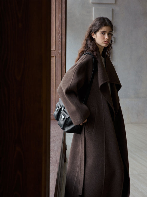 Lumen Double-Faced Notched Wool Coat